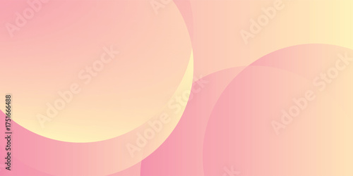 abstract background.modern.minimalist.pink and yellow gradations.circle effect.memphis vector eps10