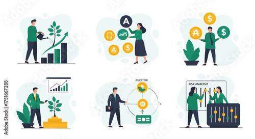 Illustrating Financial Growth Strategies and Investment Analysis Concepts