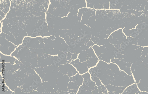 Broken Glass Background in Realistic Style – Cracked Transparent Shattered Glass Texture