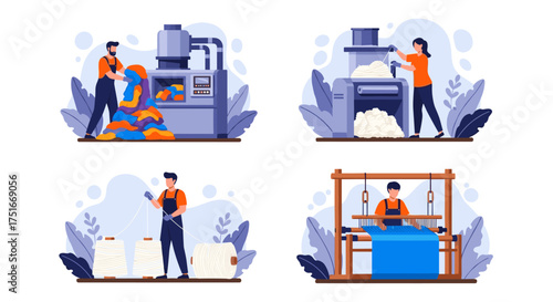 Textile Manufacturing Process From Raw Material To Finished Fabric