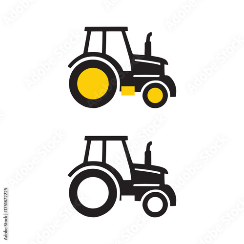 simple two toy car flat icon vector design-01