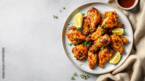 Wallpaper Mural Caribbean Jerk Chicken Wings with Lime Torontodigital.ca