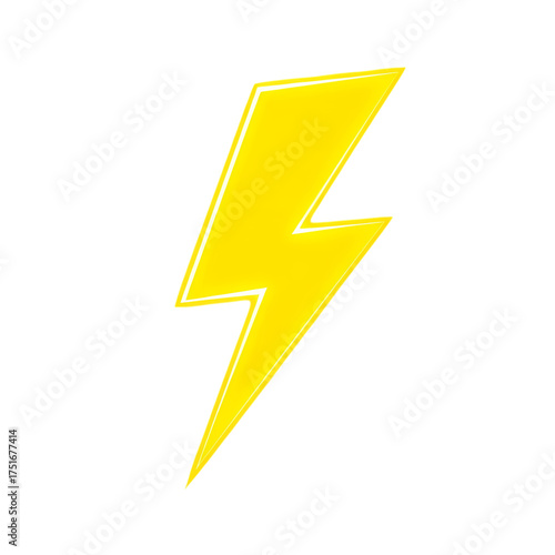 Free Download Yellow Lightning Bolt Symbol on Black on transparent background - GFXLoad