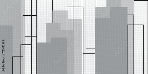 Abstract design elements of rectangles and stacked dots. Smartphone Interface Design. Design Elements for Mobile Apps, Game Menus, and Websites.