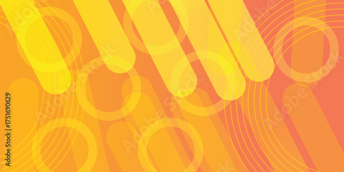 Abstract Orange  simple geometric background. Orange elements with fluid gradient.Dynamic textured orange abstract background vector illustration