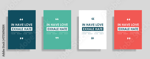 Motivational posters in vibrant colors encourage self-love and positivity for a happier, healthier life with uplifting inspiration and daily affirmation
