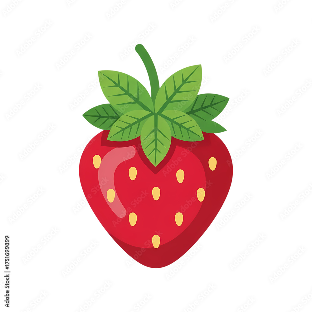 Obraz premium Isolated Strawberry Berry Illustration on transparent background