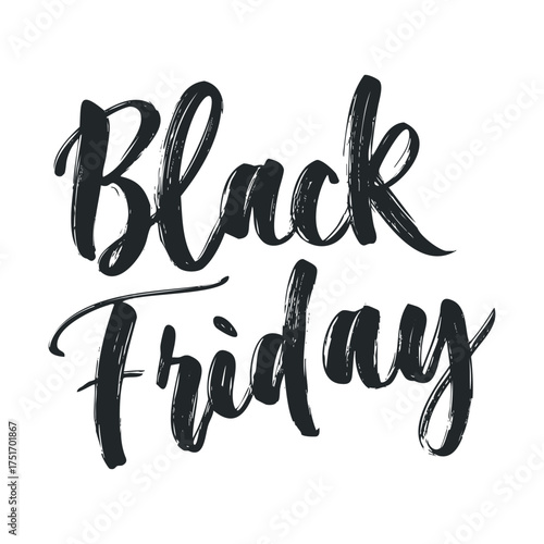Black Friday shopping event design for promotions and marketing. Vector hand drawn illustration