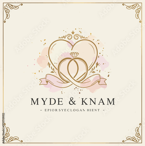 Elegant Wedding Rings Heart Design A Romantic Symbol of Love and Commitment