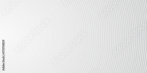 Modern white gray abstract background, the look of stainless steel, circular lines on a blue background. Vector Illustration