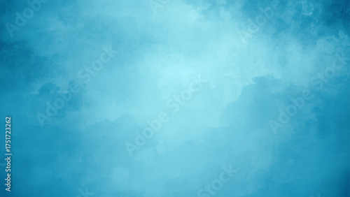 Soft abstract blue watercolor texture background with smooth gradient blending light and dark tones. Cloudy and dreamy with subtle variations, and  a calm, tranquil, and minimal artistic feel.  