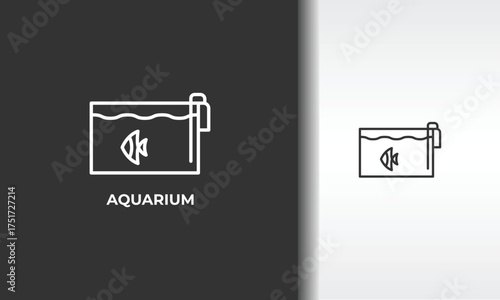 Aquarium Vector, Icon Or Logo Sign Isolated Symbol Illustration