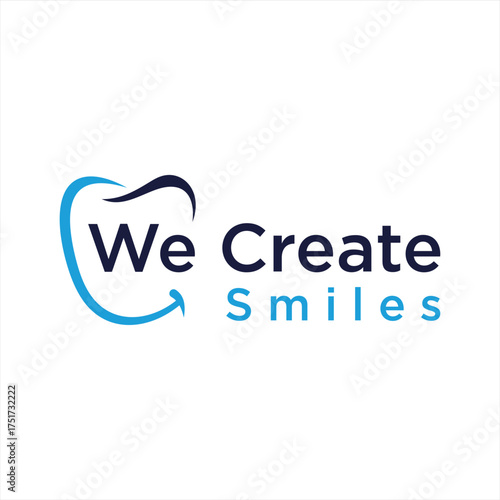 Dental Smile Logo Design Medical illustration