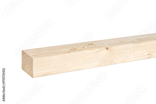 Wood plank timber board isolated on white