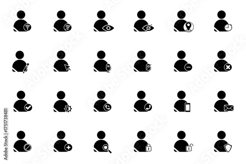 user icon , illustration , vector, logo, symbol