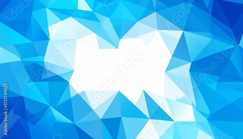 Abstract Blue Geometric Background