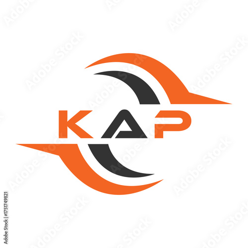 KAP letter design. KAP letter technology logo design. KAP Monogram logo design for an entrepreneur and business.