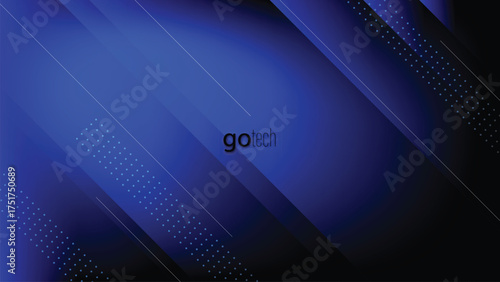 Abstract modern background with memphis retro style with blue gradient color
