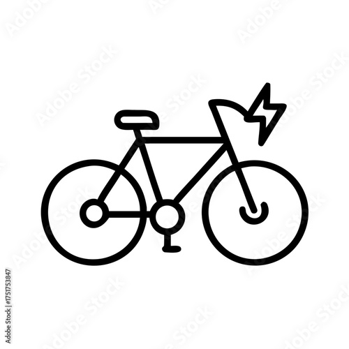 A damaged bicycle with a broken handlebar