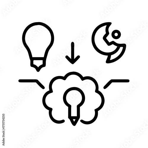 Idea implementation, showing process from concept to reality