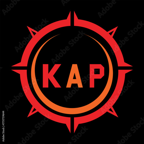 KAP letter design. KAP letter technology logo design. KAP Monogram logo design for an entrepreneur and business.