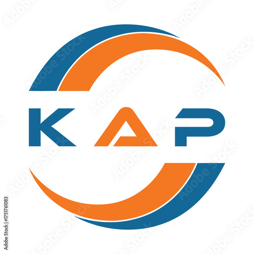 KAP letter design. KAP letter technology logo design. KAP Monogram logo design for an entrepreneur and business.