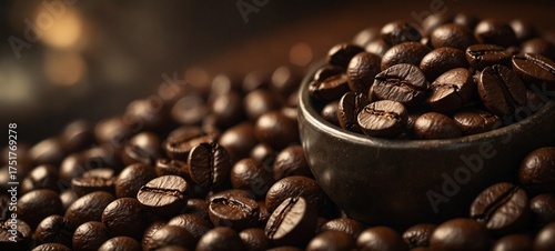 coffee beans in a cup