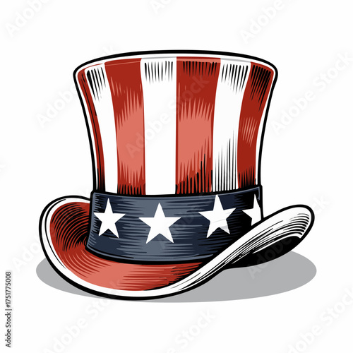 Patriotic uncle sam hats fourth of july