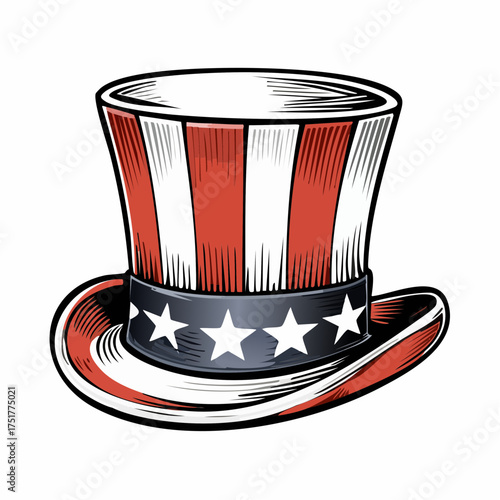Patriotic uncle sam hats fourth of july