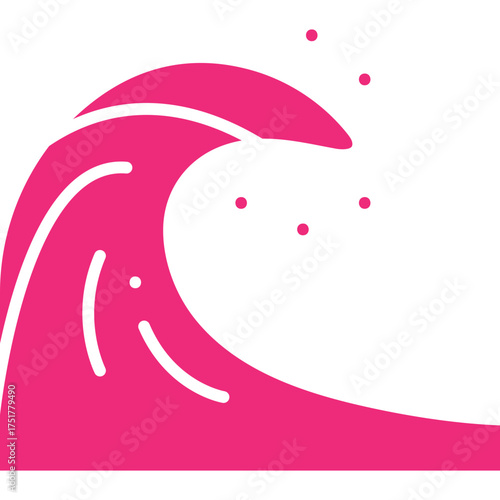 abstract pink flamingo