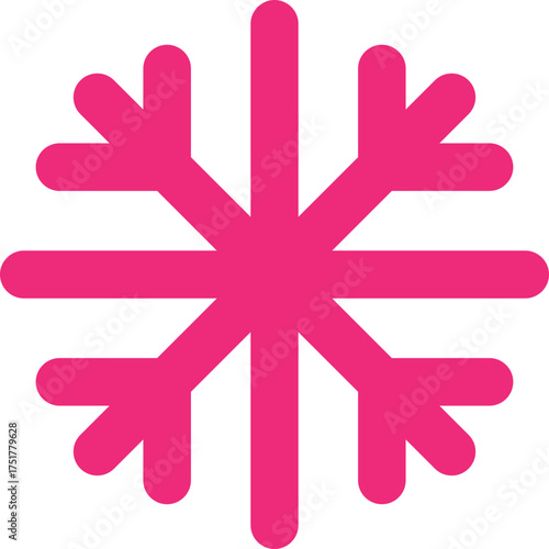 snowflake on red background