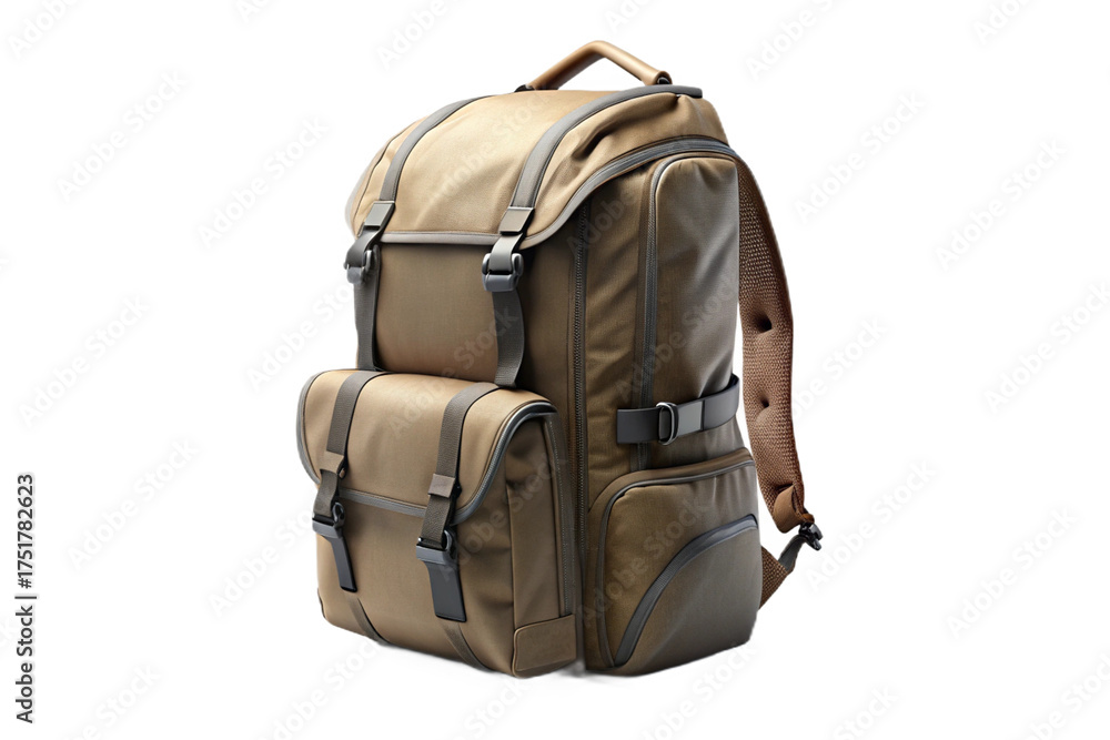 Naklejka premium backpack isolated on white background