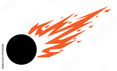 Minimalist Solar Flare Vector