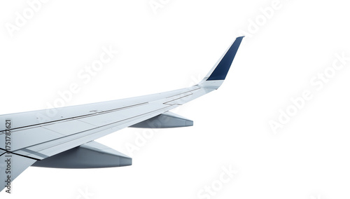 Airplane wing view from inside the plane with black background concept for travel business and aviation design background