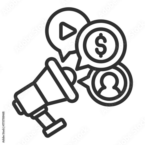 Marketing Icon Single Vector Collection 