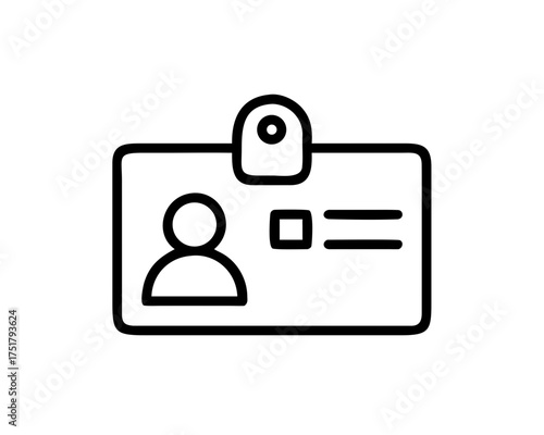 Identification card with personal information