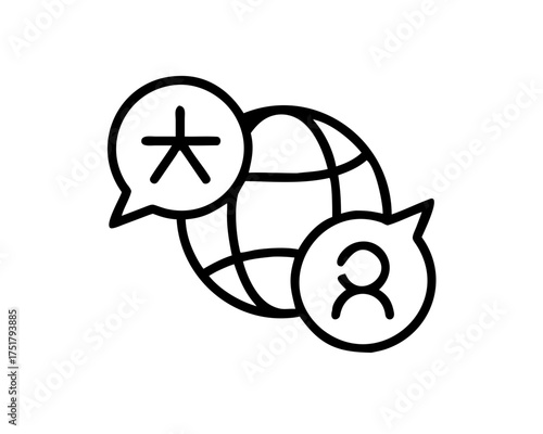 Worldwide language translation with globe