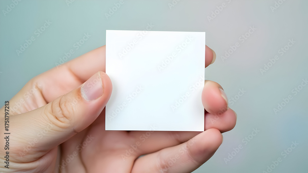 Obraz premium Hero angle square blank card