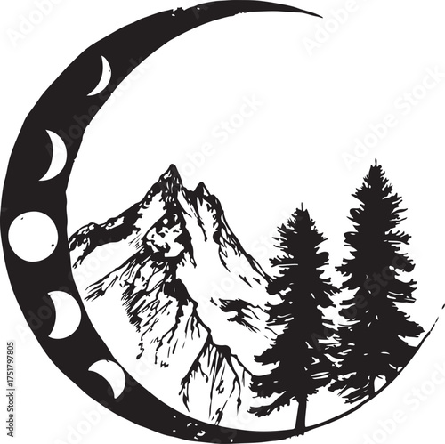 Celestial Cat Under the Moonlight