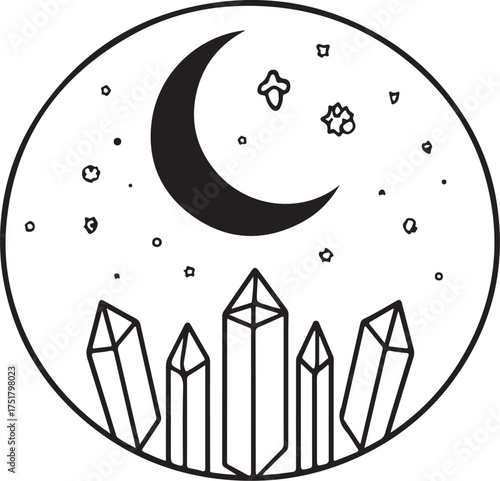 Celestial Cat Under the Moonlight