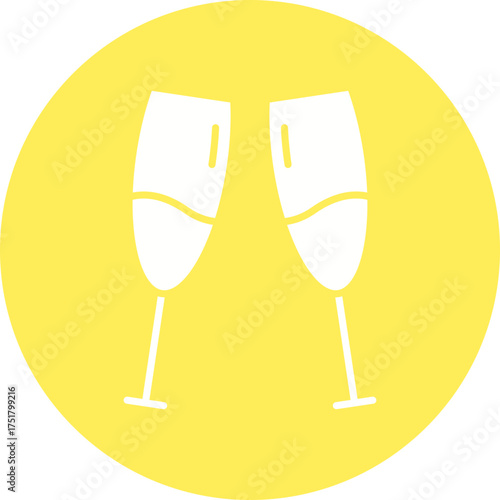 champagne glasses vector