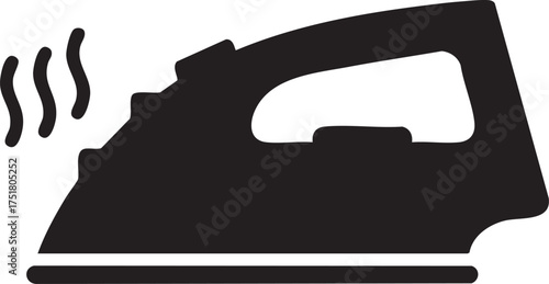 Garment Care Silhouettes Clothes Iron Steam Domestic Tasks Fashion Hobbies Icon