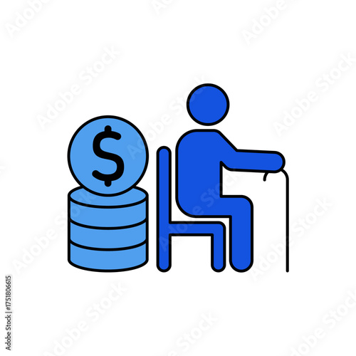 Track icon outline editable stroke line drawing eps