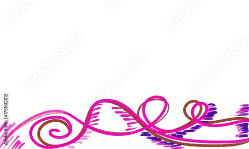 Abstract color background with flower and copy space for text