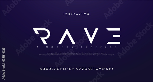 Sports modern urban alphabet fonts. Typography sport, simple, technology, fashion, digital, future creative logo font. vector illustration
