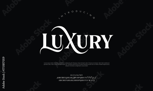 Elegant Font, luxury, wedding, modern, beauty font. Classic Lettering Minimal Fashion Designs. Typography modern serif fonts regular decorative vintage concept. vector illustration

