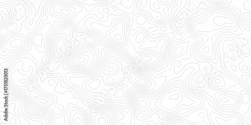 Black and white lines seamless Topographic map patterns, topography line map. Vintage outdoors style. The stylized height of the topographic map contour in lines and contours isolated on transparent.	