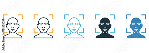 WebFacial recognition technology for modern security systems with diverse color options offering biometric identification and advanced access control solutions for business and personal use