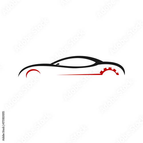 Car service logo design vector illustration. Car repair logo