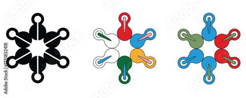 WebDiscover a modern, abstract geometric design featuring a vibrant color palette, perfect for technology branding, innovative concepts, and creative projects needing a dynamic visual element